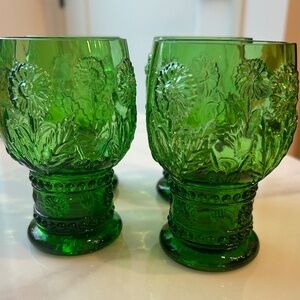 Italian Juice Glasses, four